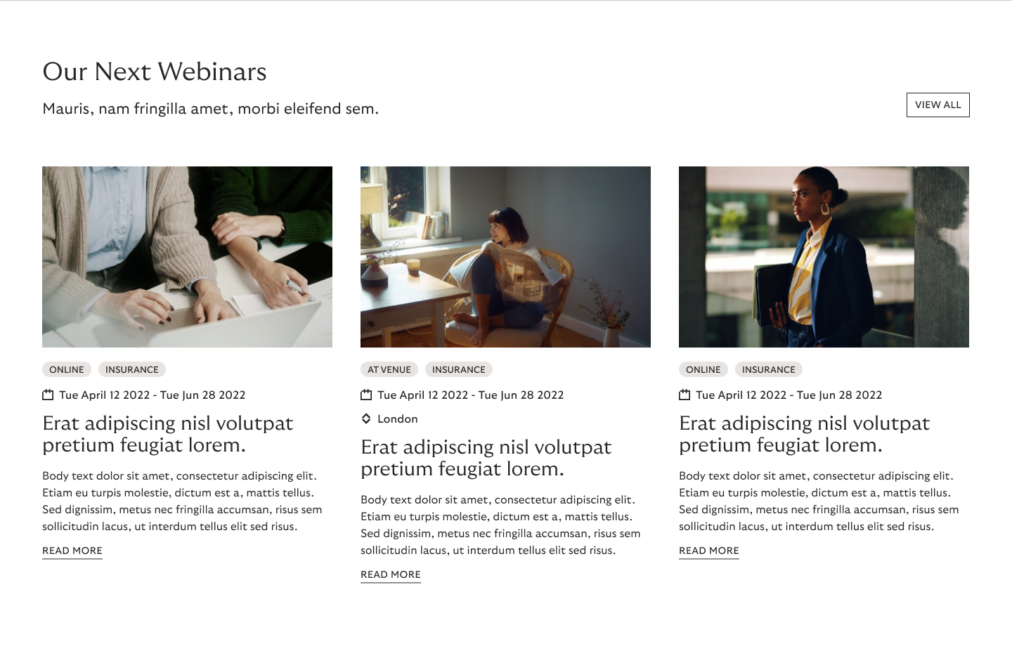 Webinars – b2b
